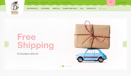 Custom personalized commerce portal and well designed website